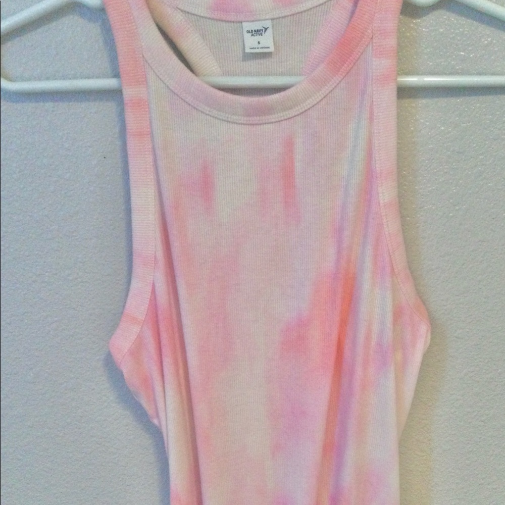 Pink the dye tank top (Old Navy)